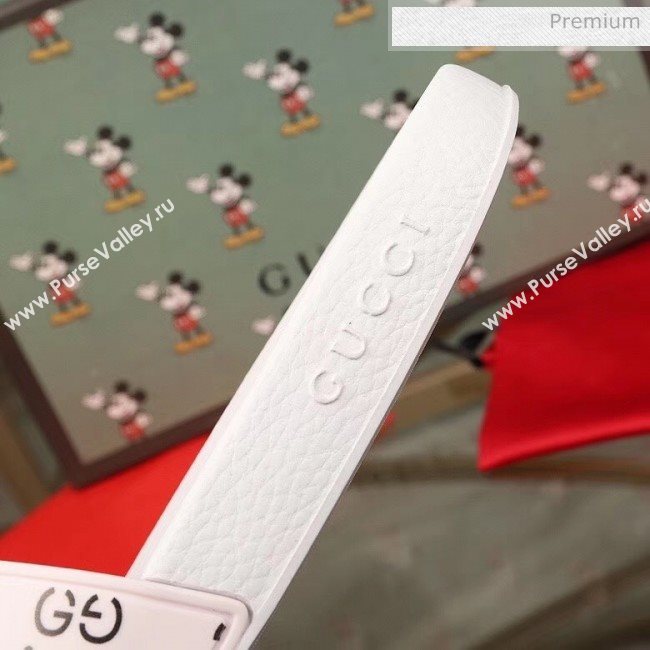 Gucci Mice Print Rubber Slide Sandal White 2020(For Women and Men) (MD-20050912)