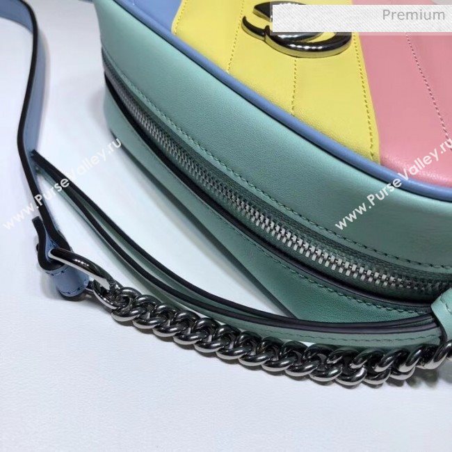 Gucci GG Marmont Matelassé Mini Shoulder Bag 448065 Multicolor Pastel 2020 (DLH-20051141)