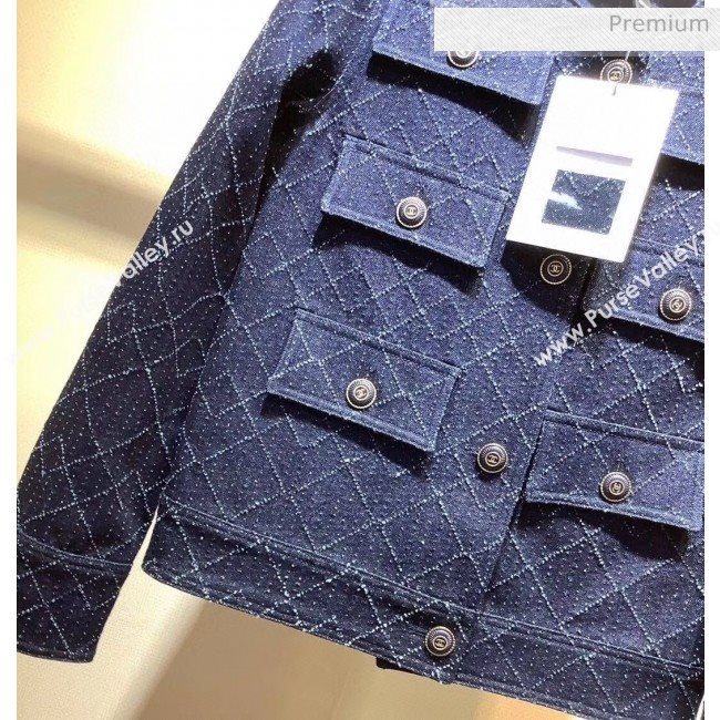 Chanel Denim Jacket CH7 Blue 2020 (Q-20051219)