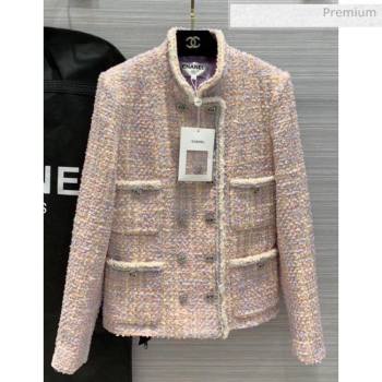 Chanel Tweed Jacket CH16 Pink 2020 (Q-20051240)