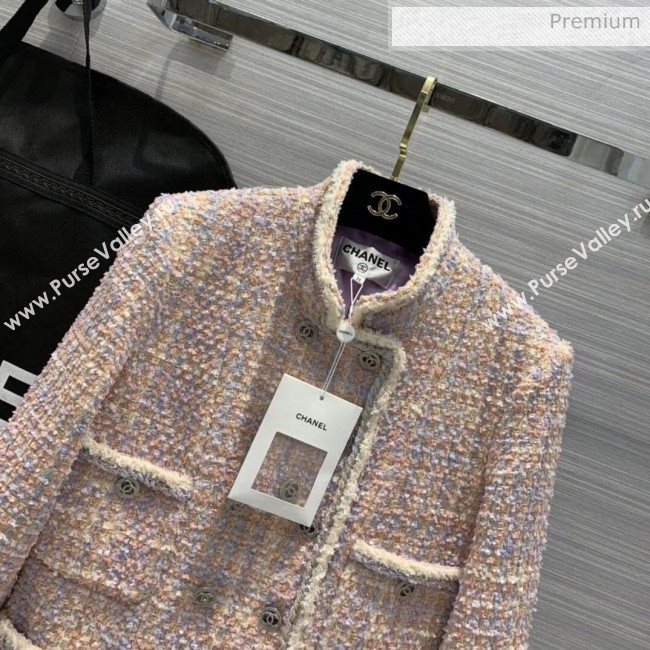Chanel Tweed Jacket CH16 Pink 2020 (Q-20051240)