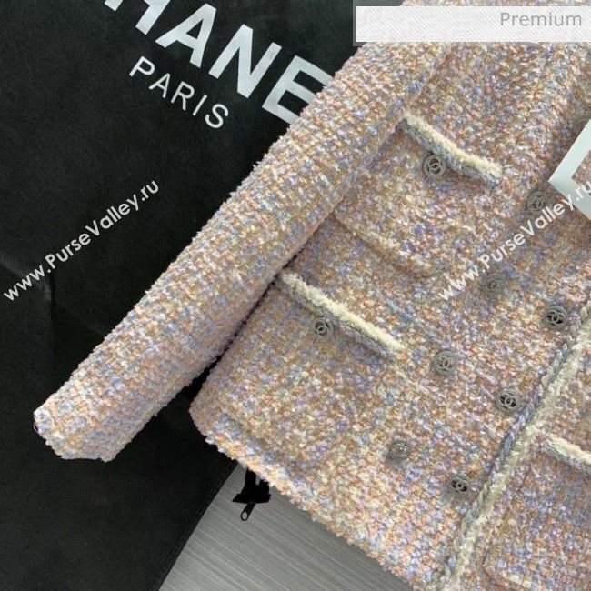 Chanel Tweed Jacket CH16 Pink 2020 (Q-20051240)