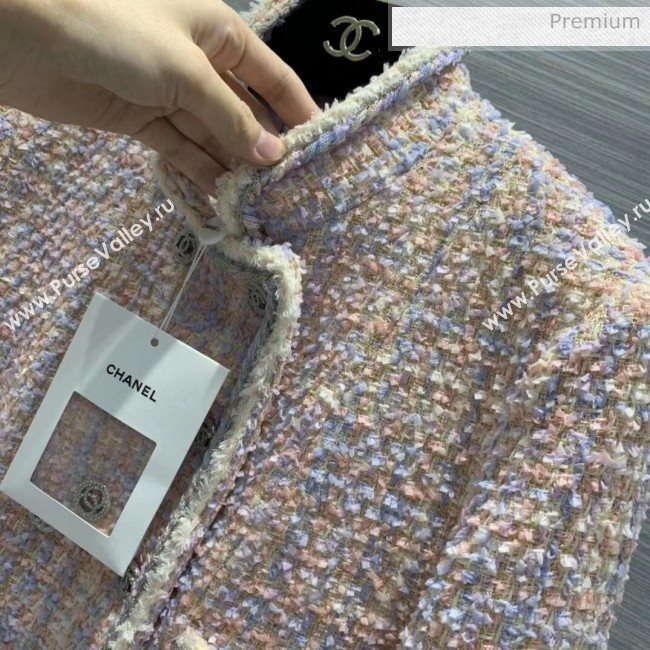 Chanel Tweed Jacket CH16 Pink 2020 (Q-20051240)