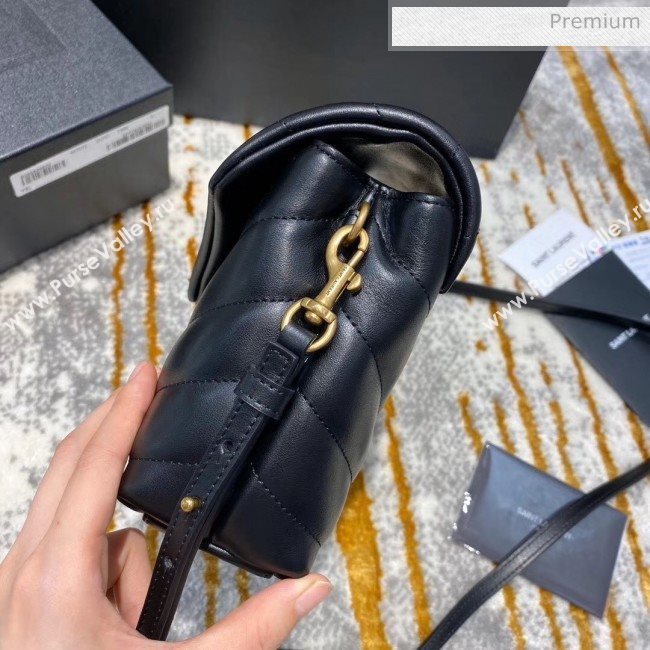 Saint Laurent LOULOU TOY Bag IN MATELASSÉ "Y" Leather 467072 Black/Gold 2020(Top Quality) (JD-20051313)