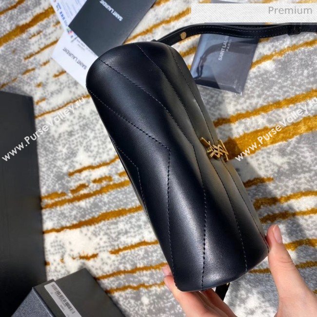 Saint Laurent LOULOU TOY Bag IN MATELASSÉ "Y" Leather 467072 Black/Gold 2020(Top Quality) (JD-20051313)