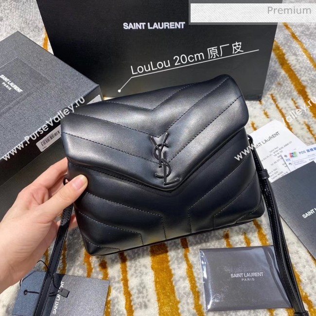 Saint Laurent LOULOU TOY Bag IN MATELASSÉ "Y" Leather 467072 Black 2020(Top Quality) (JD-20051314)