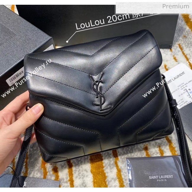 Saint Laurent LOULOU TOY Bag IN MATELASSÉ "Y" Leather 467072 Black 2020(Top Quality) (JD-20051314)