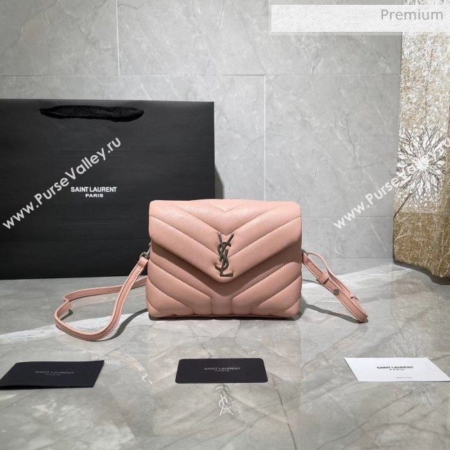 Saint Laurent LOULOU TOY Bag IN MATELASSÉ "Y" Leather 467072 Pink 2020 (MH-20051320)