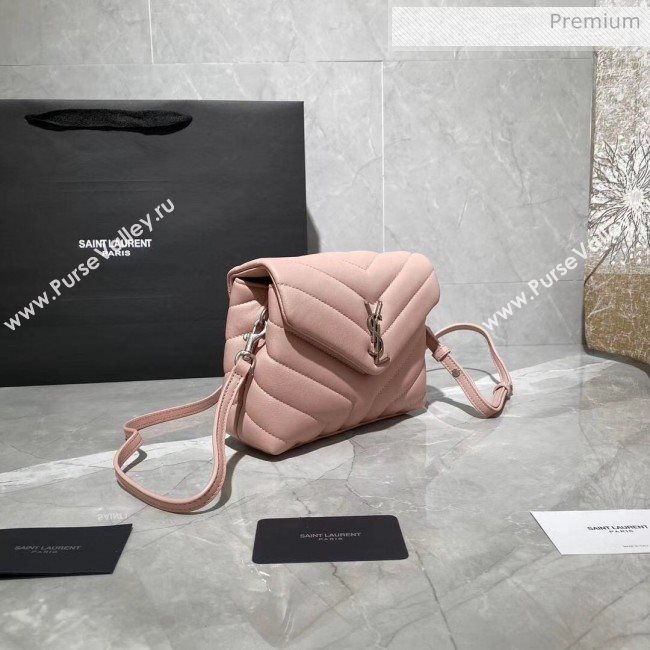 Saint Laurent LOULOU TOY Bag IN MATELASSÉ "Y" Leather 467072 Pink 2020 (MH-20051320)