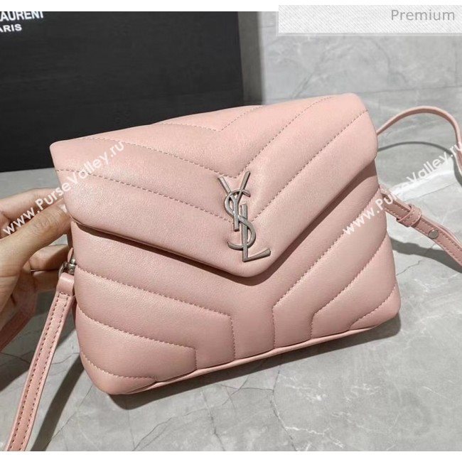 Saint Laurent LOULOU TOY Bag IN MATELASSÉ "Y" Leather 467072 Pink 2020 (MH-20051320)