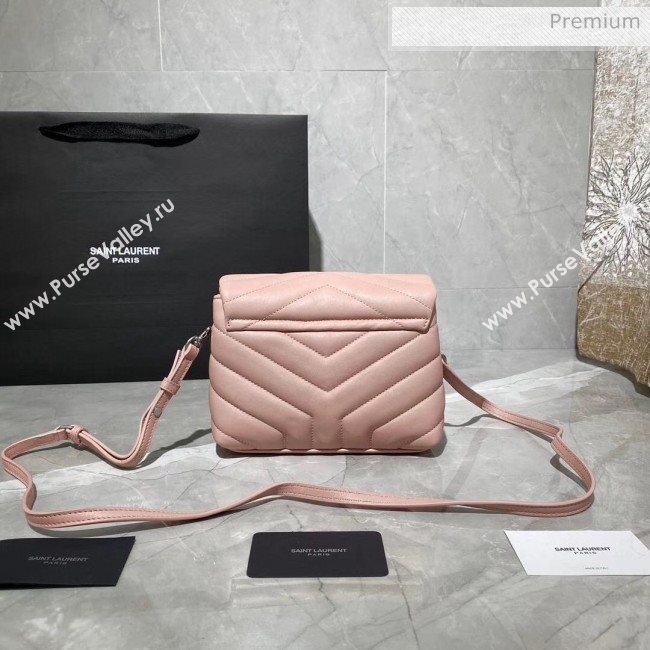 Saint Laurent LOULOU TOY Bag IN MATELASSÉ "Y" Leather 467072 Pink 2020 (MH-20051320)