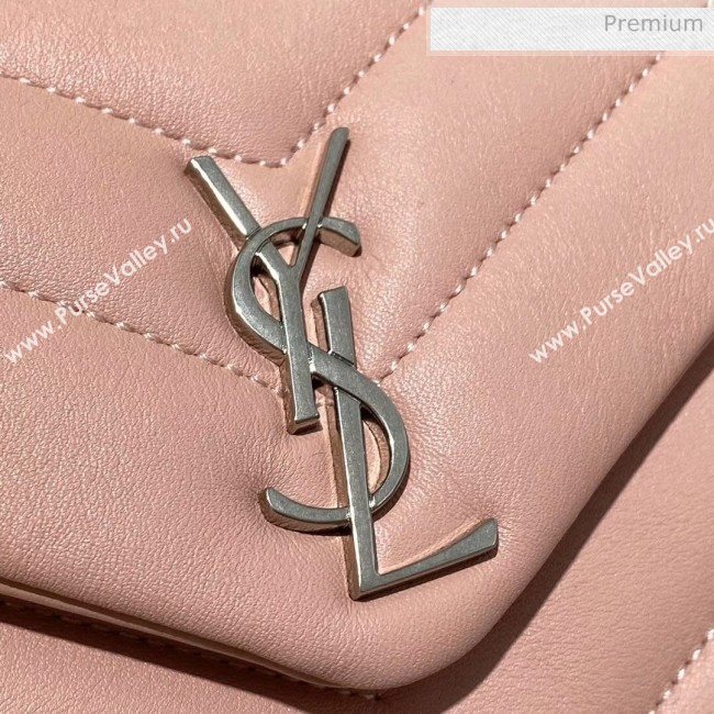 Saint Laurent LOULOU TOY Bag IN MATELASSÉ "Y" Leather 467072 Pink 2020 (MH-20051320)