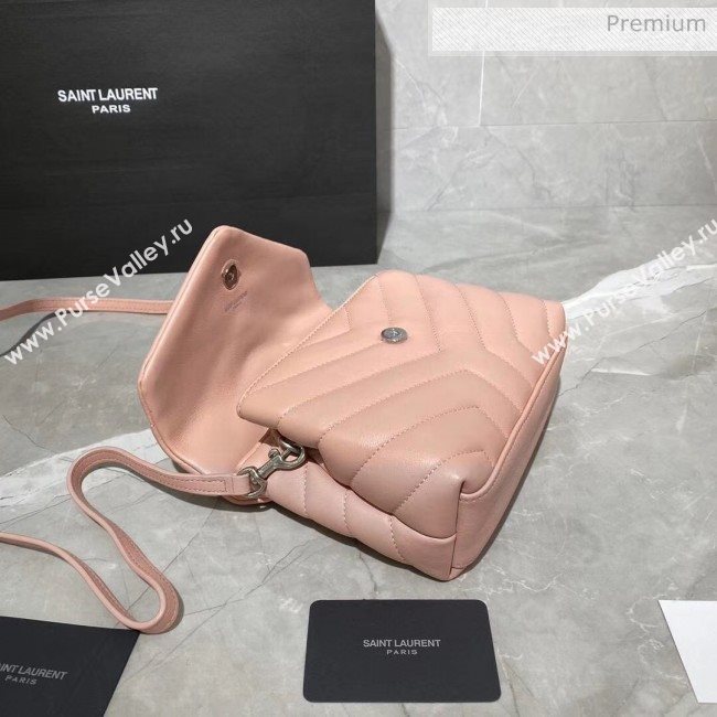 Saint Laurent LOULOU TOY Bag IN MATELASSÉ "Y" Leather 467072 Pink 2020 (MH-20051320)