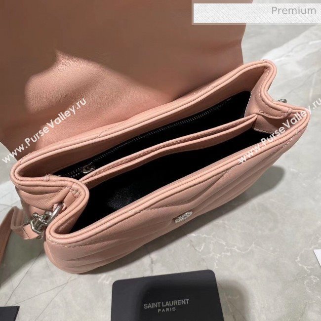 Saint Laurent LOULOU TOY Bag IN MATELASSÉ "Y" Leather 467072 Pink 2020 (MH-20051320)