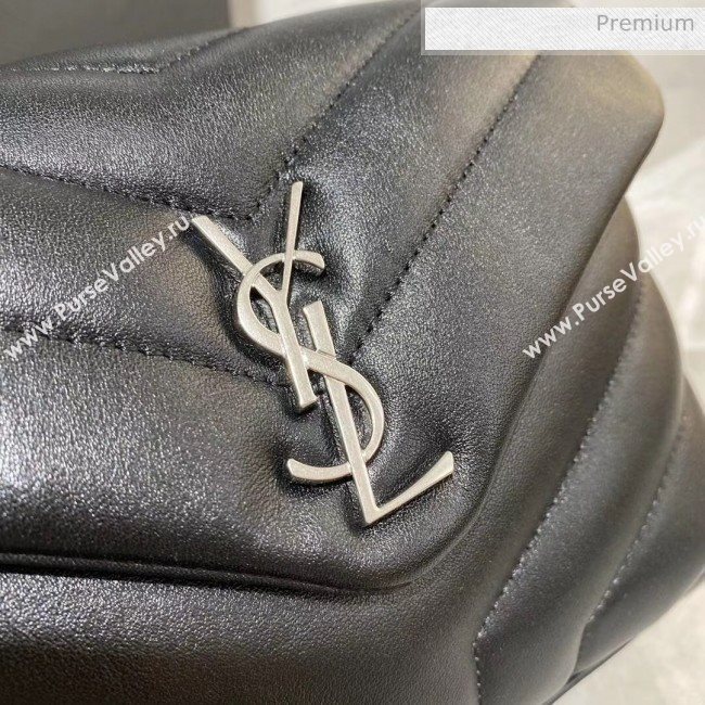 Saint Laurent LOULOU TOY Bag IN MATELASSÉ "Y" Leather 467072 Black/Silver 2020 (MH-20051317)