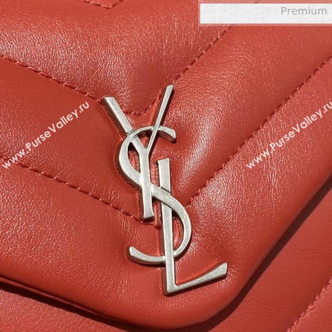 Saint Laurent LOULOU TOY Bag IN MATELASSÉ "Y" Leather 467072 Red 2020 (MH-20051316)