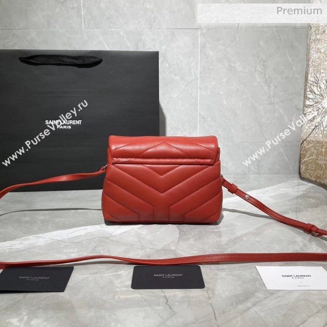 Saint Laurent LOULOU TOY Bag IN MATELASSÉ "Y" Leather 467072 Red 2020 (MH-20051316)