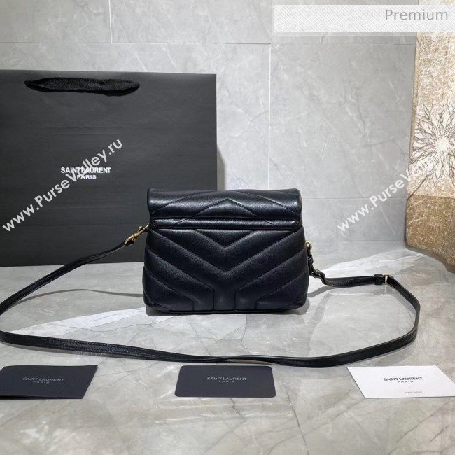 Saint Laurent LOULOU TOY Bag IN MATELASSÉ "Y" Leather 467072 Black/Gold 2020 (MH-20051318)