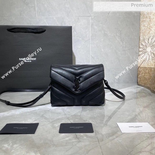Saint Laurent LOULOU TOY Bag IN MATELASSÉ "Y" Leather 467072 Black 2020 (MH-20051319)