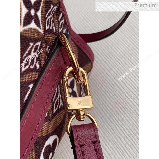 Louis Vuitton Monogram Print Canvas Mini Bucket Bag M69973 Burgundy 2020 (K-20051323)