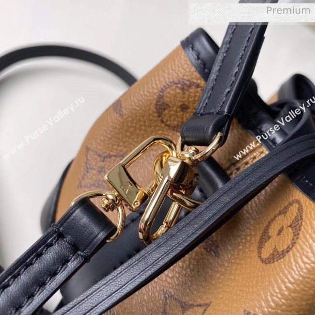 Louis Vuitton Monogram Canvas Mini Bucket Bag M57100 Black/Brown 2020 (K-20051325)