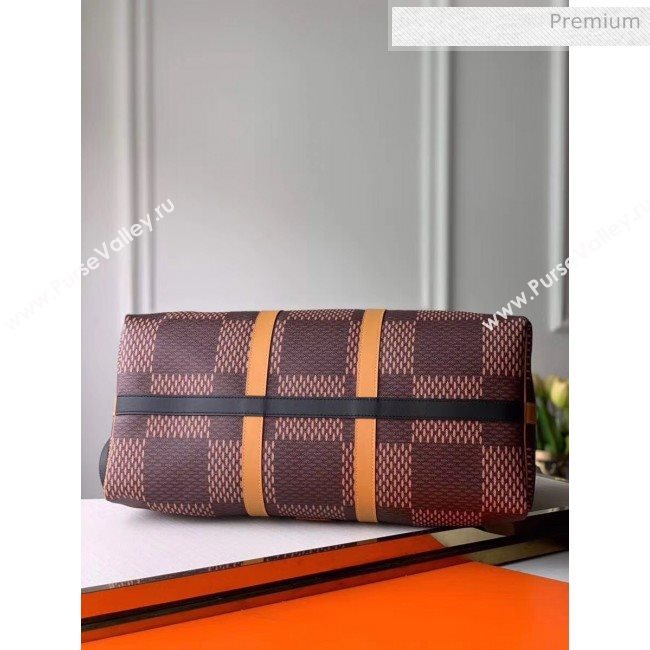 Louis Vuitton x Nigo Damier Monogram Canvas Keepall 50 Bag M49982 2020 (K-20051330)