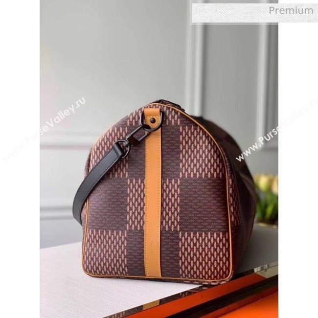 Louis Vuitton x Nigo Damier Monogram Canvas Keepall 50 Bag M49982 2020 (K-20051330)