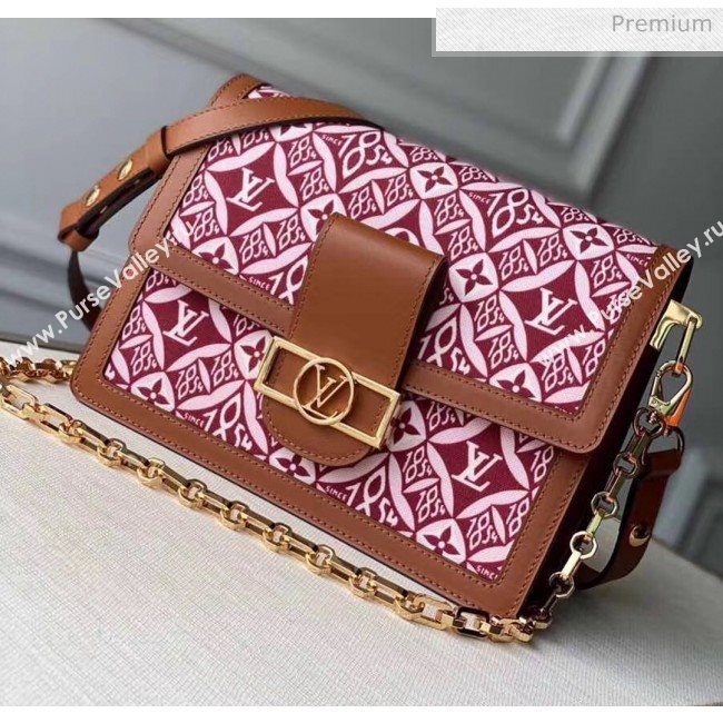 Louis Vuitton Dauphine MM Monogram Print Canvas Shoulder Bag M57211 Brown 2020 (K-20051333)