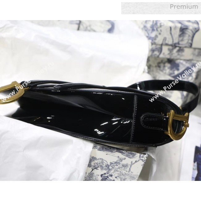 Dior Saddle Bag in Patent Calfskin Black 2020 (XXG-20051335)