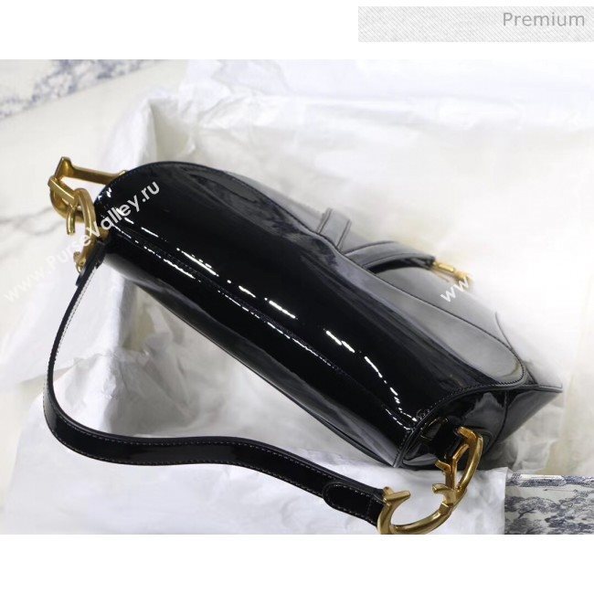 Dior Saddle Bag in Patent Calfskin Black 2020 (XXG-20051335)