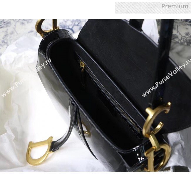 Dior Saddle Bag in Patent Calfskin Black 2020 (XXG-20051335)
