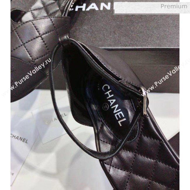 Chanel Mary Janes Ballerina G36048 in Calfskin & Grosgrain Black 2020 (JC-20051428)