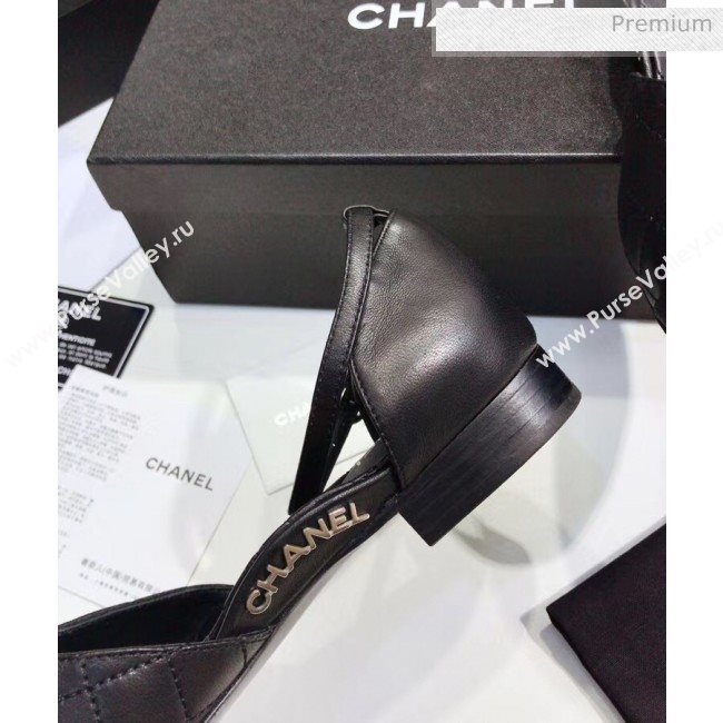 Chanel Mary Janes Ballerina G36048 in Calfskin & Grosgrain Black 2020 (JC-20051428)