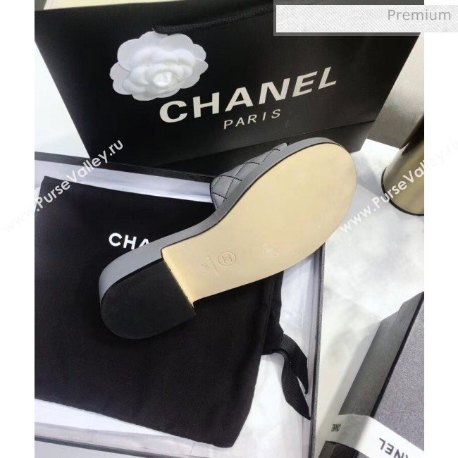 Chanel Quilting Lambskin Mules Sandals G35903 Grey 2020 (JC-20051432)