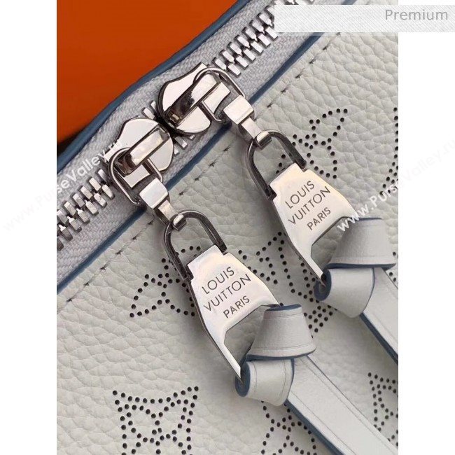 Louis Vuitton Mahina Perforated Calfskin BEAUBOURG Hobo MM Bag M56201 White 2020 (K-20051316)