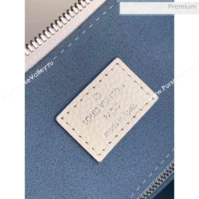 Louis Vuitton Mahina Perforated Calfskin BEAUBOURG Hobo MM Bag M56201 White 2020 (K-20051316)