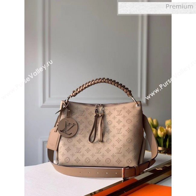 Louis Vuitton Mahina Perforated Calfskin BEAUBOURG Hobo MM Bag M56084 Goffee 2020 (K-20051318)