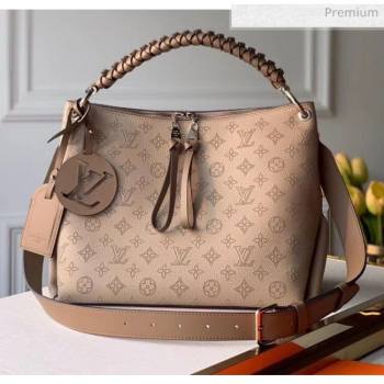 Louis Vuitton Mahina Perforated Calfskin BEAUBOURG Hobo MM Bag M56084 Goffee 2020 (K-20051318)