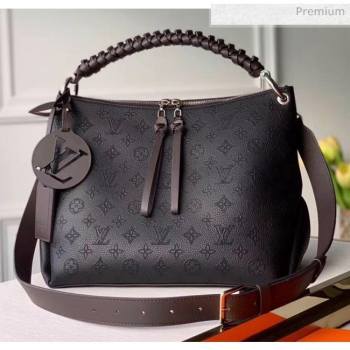 Louis Vuitton Mahina Perforated Calfskin BEAUBOURG Hobo MM Bag M56073 Black 2020 (K-20051820)