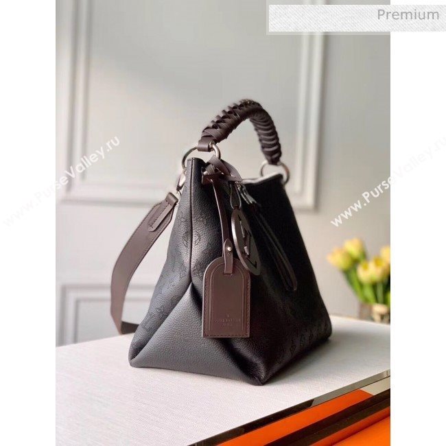 Louis Vuitton Mahina Perforated Calfskin BEAUBOURG Hobo MM Bag M56073 Black 2020 (K-20051820)