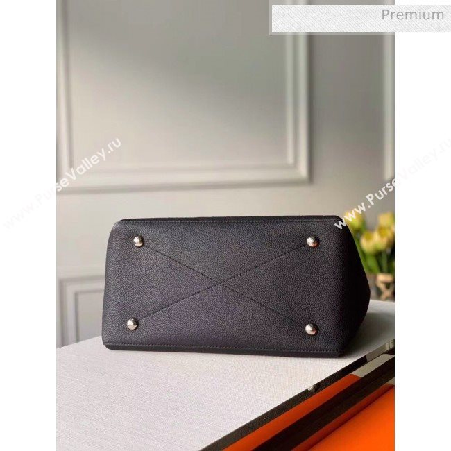 Louis Vuitton Mahina Perforated Calfskin BEAUBOURG Hobo MM Bag M56073 Black 2020 (K-20051820)