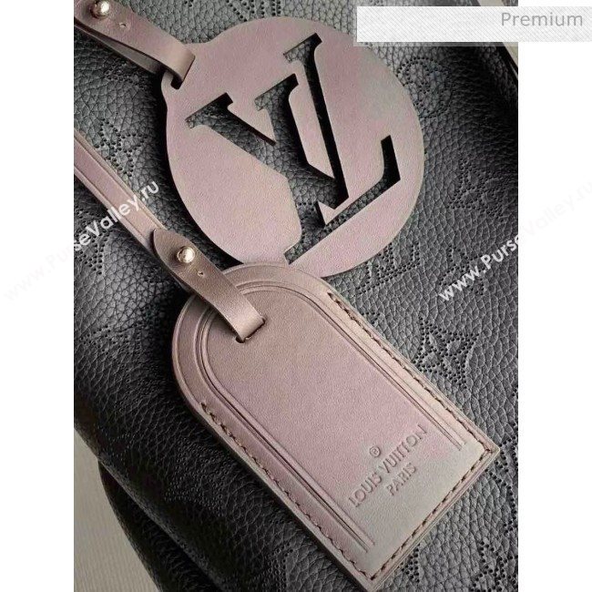 Louis Vuitton Mahina Perforated Calfskin BEAUBOURG Hobo MM Bag M56073 Black 2020 (K-20051820)