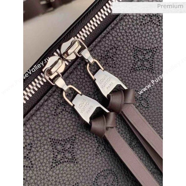 Louis Vuitton Mahina Perforated Calfskin BEAUBOURG Hobo MM Bag M56073 Black 2020 (K-20051820)