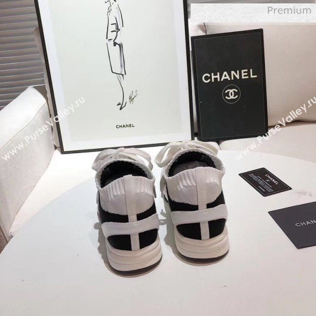 Chanel Calfskin Fabric & Suede Sneaker G36258 White/Black/Grey 2020 (MD-20052104)