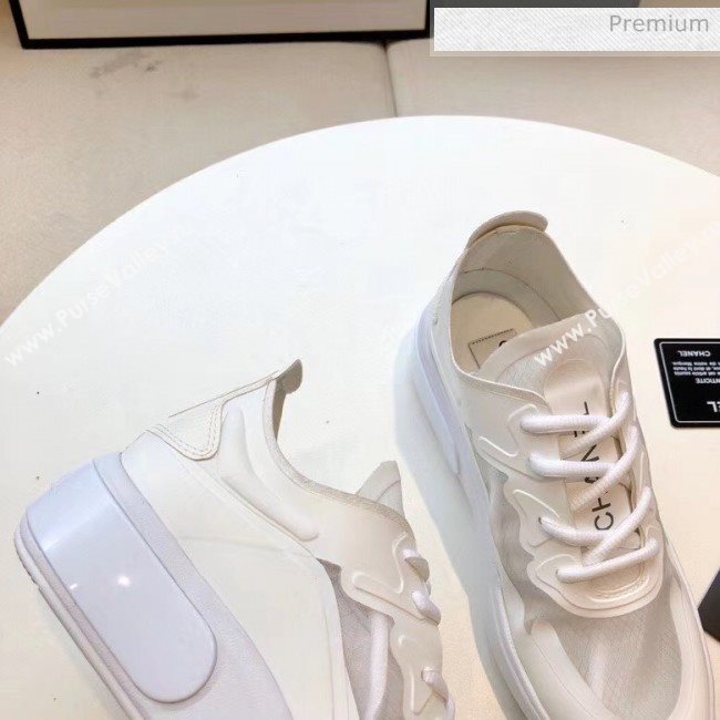 Chanel Calfskin & Mesh Sneaker White 2020 (MD-20052105)