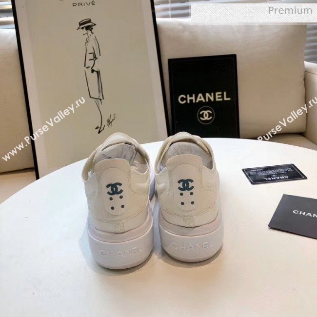 Chanel Calfskin & Mesh Sneaker White 2020 (MD-20052105)