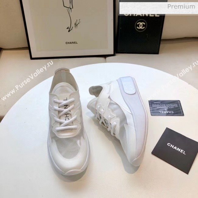 Chanel Calfskin & Mesh Sneaker White 2020 (MD-20052105)