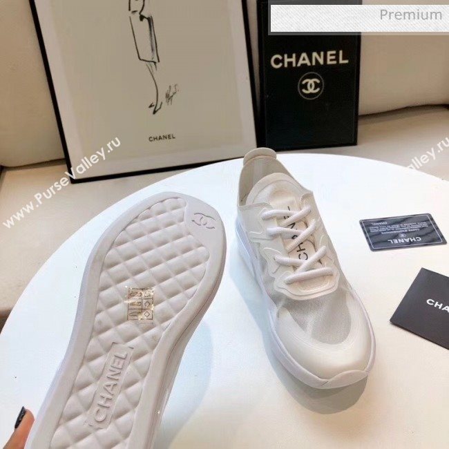 Chanel Calfskin & Mesh Sneaker White 2020 (MD-20052105)