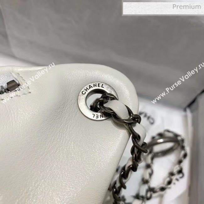 Chanel Calfskin & Chain Logo Waist Bag AS1783 White 2020 (JY-20052304)