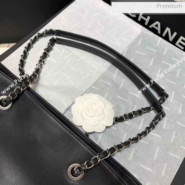 Chanel Calfskin & Chain Logo Shopping Bag Black 2020 (SS-20052307)